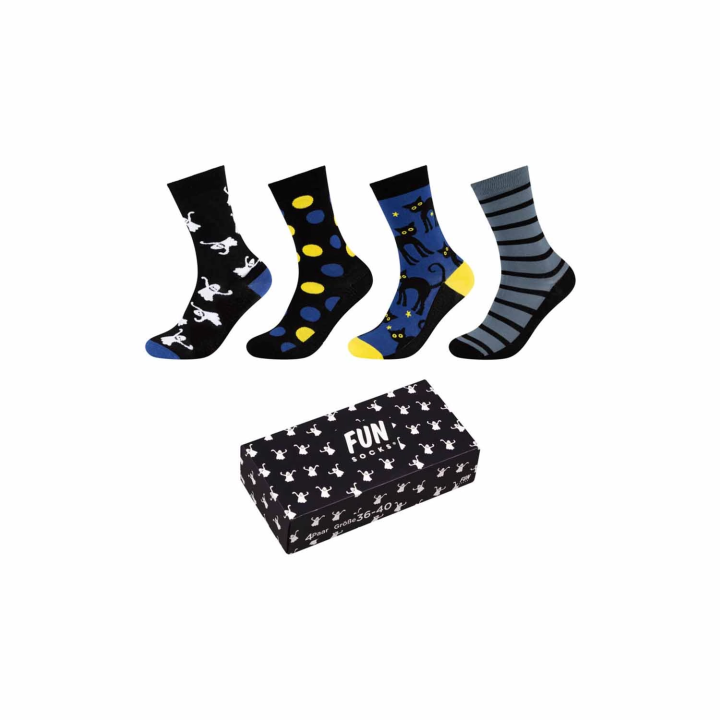 Skarpety FUNSOCKS UNISEX HALLOWEEN SOCKS BOX 4P  - 1 buty zapaśnicze ubrania kostiumy
