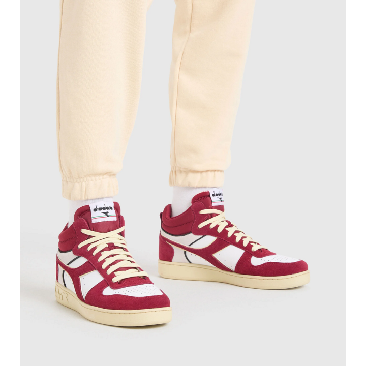 MAGIC BASKET DEMI CUT SUEDE LEATHER  - 4 buty zapaśnicze ubrania kostiumy