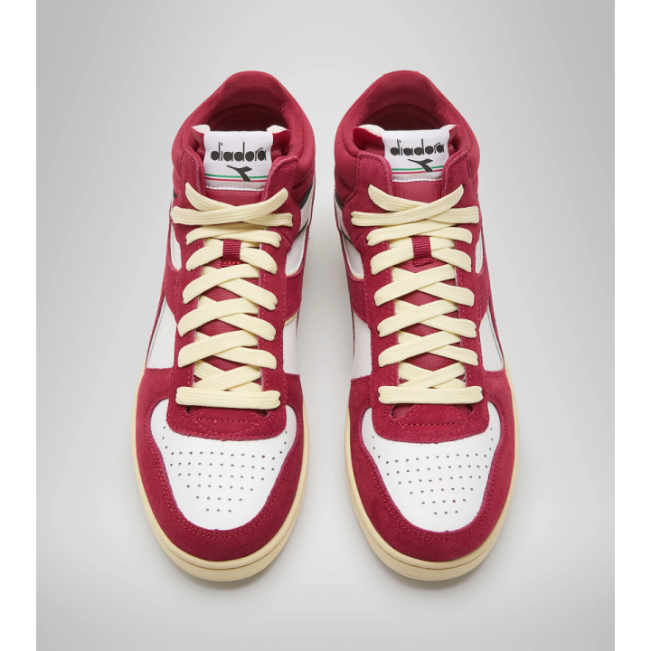 MAGIC BASKET DEMI CUT SUEDE LEATHER  - 6 buty zapaśnicze ubrania kostiumy