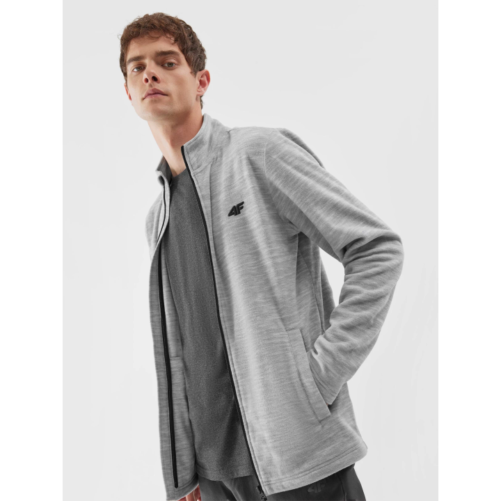 Men's fleece with a stand-up collar - regular 4F 4F - 2 buty zapaśnicze ubrania kostiumy