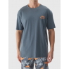 Męski t-shirt oversize z nadrukiem 4F 4F - 5 buty zapaśnicze ubrania kostiumy
