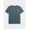Męski t-shirt oversize z nadrukiem 4F 4F - 6 buty zapaśnicze ubrania kostiumy