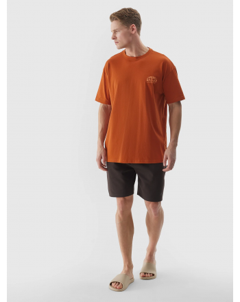 Men's oversize T-shirt with 4F print 4F - 3 buty zapaśnicze ubrania kostiumy