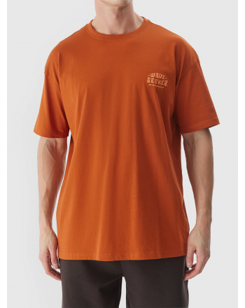 Men's oversize T-shirt with 4F print 4F - 5 buty zapaśnicze ubrania kostiumy