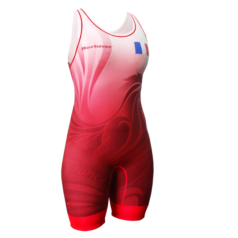 Wrestling singlets -Berkner WOMEN FRANCE Berkner - 2 buty zapaśnicze ubrania kostiumy