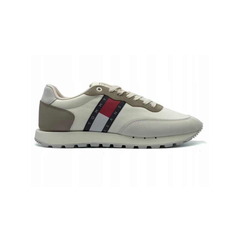 TOMMY JEANS LEATHER RUNNER - 1 buty zapaśnicze ubrania kostiumy TOMMY JEANS LEATHER RUNNER - 1 buty zapaśnicze ubrania kostiumy