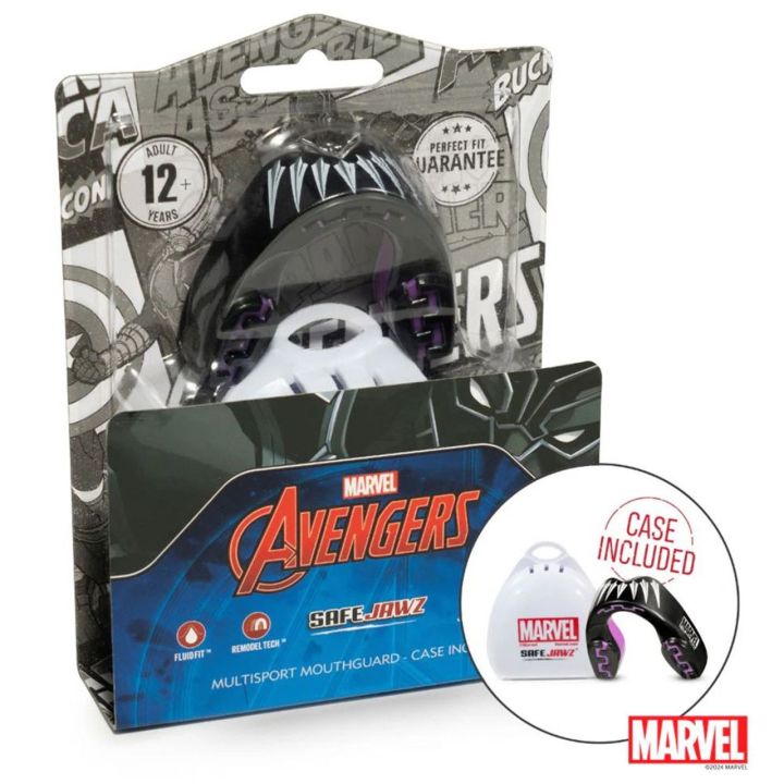 SAFEJAWZ MARVEL BLACK PANTHER  - 3 buty zapaśnicze ubrania kostiumy