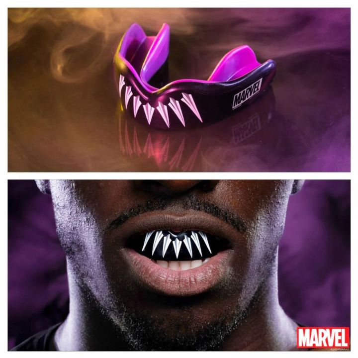 SAFEJAWZ MARVEL BLACK PANTHER  - 2 buty zapaśnicze ubrania kostiumy