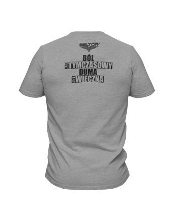 T-shirt -Beltor "Ból jest tymczasowy"  - 2 buty zapaśnicze ubrania kostiumy