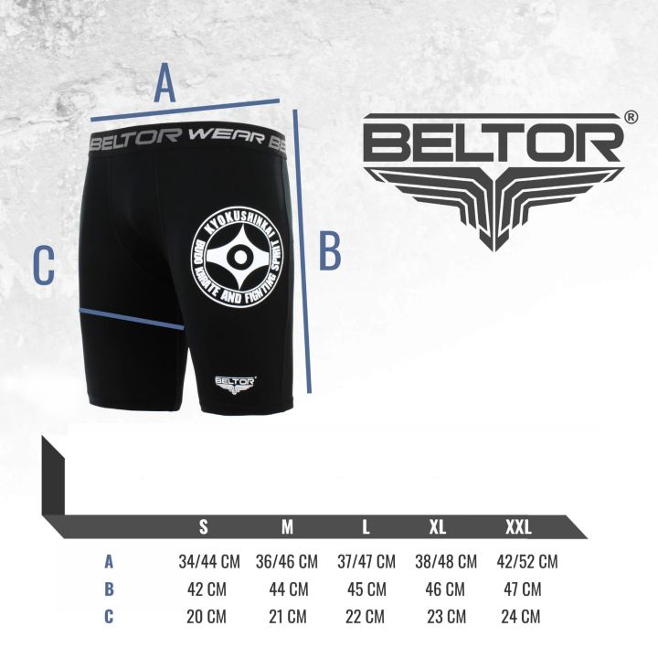 Krótkie legginsy karate Shinkyokushinkai Beltor  - 4 buty zapaśnicze ubrania kostiumy
