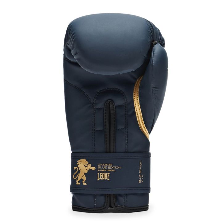 Rękawice bokserskie Leone1947- BLUE EDITION  - 3 buty zapaśnicze ubrania kostiumy