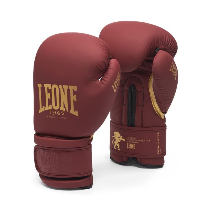 Rękawice bokserskie Leone1947- BORDEAUX EDITION  - 1 buty zapaśnicze ubrania kostiumy