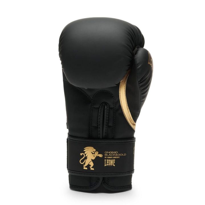 Rękawice bokserskie Leone1947 - BLACK&GOLD  - 2 buty zapaśnicze ubrania kostiumy