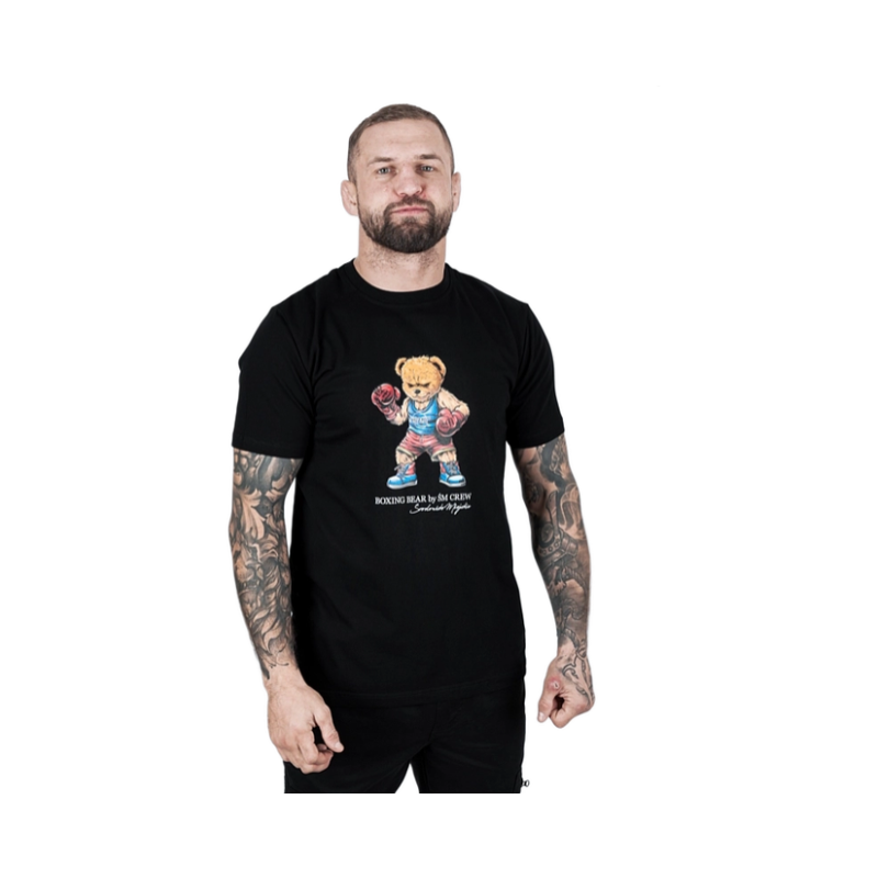 Koszulka bawełniana -Boxing Bear - 1 buty zapaśnicze ubrania kostiumy Koszulka bawełniana -Boxing Bear - 1 buty zapaśnicze ubrania kostiumy