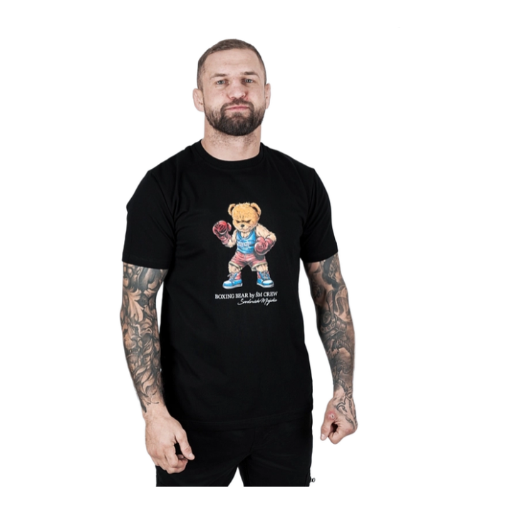 Koszulka bawełniana -Boxing Bear  - 1 buty zapaśnicze ubrania kostiumy