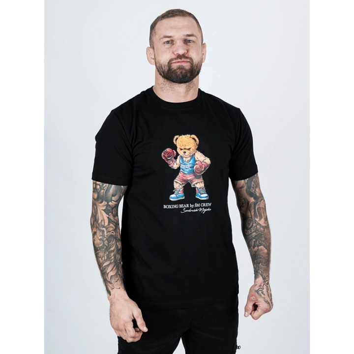 Koszulka bawełniana -Boxing Bear  - 2 buty zapaśnicze ubrania kostiumy