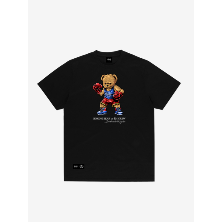 Koszulka bawełniana -Boxing Bear  - 4 buty zapaśnicze ubrania kostiumy
