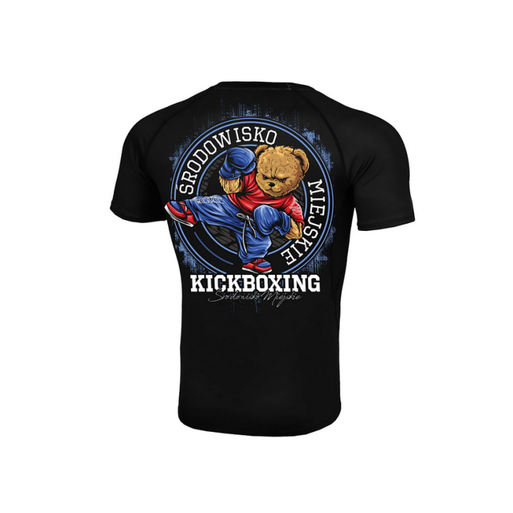 T-SHIRT RASHGUARD BEAR KICKBOXING  - 2 buty zapaśnicze ubrania kostiumy