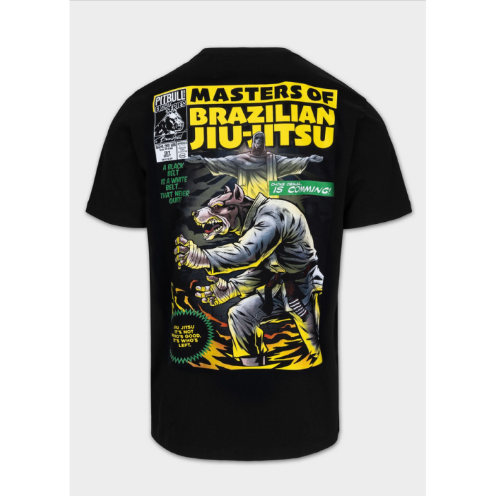 Pit Bull Men's T-shirt |  MASTERS OF BJJ PIT BULL WEST COAST - 3 buty zapaśnicze ubrania kostiumy