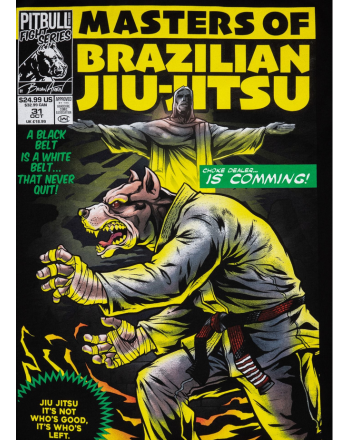 Koszulka męska Pit Bull |  MASTERS OF BJJ PIT BULL WEST COAST - 5 buty zapaśnicze ubrania kostiumy