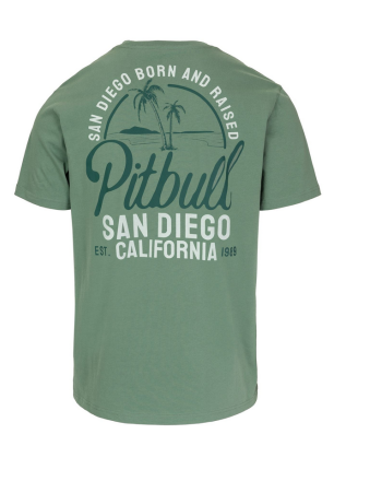 Koszulka męska SAN DIEGO BORN PIT BULL  - 2 buty zapaśnicze ubrania kostiumy