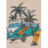 Men's Washed Raw Denim T-Shirt OPEN BEACH PIT BULL WEST COAST - 4 buty zapaśnicze ubrania kostiumy