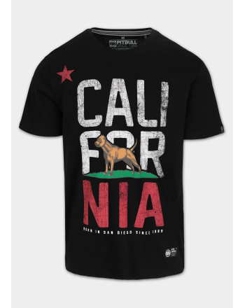 Koszulka męska - CALIFORNIA PIT BULL PIT BULL WEST COAST - 2 buty zapaśnicze ubrania kostiumy