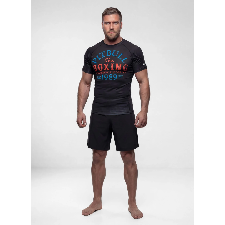 RASHGUARD SHORTSLEEVE CHAMPION BLOODLINE BLACK | F.H.Jarex-Wrestling