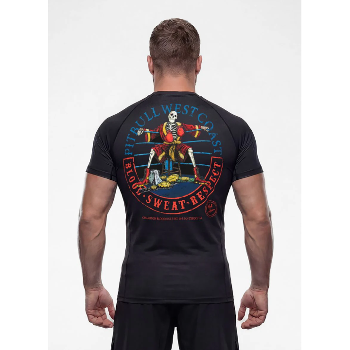 RASHGUARD SHORTSLEEVE CHAMPION BLOODLINE BLACK | F.H.Jarex-Wrestling
