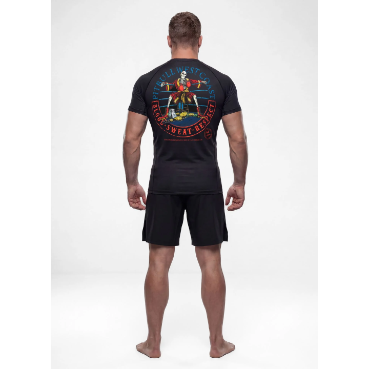 RASHGUARD SHORTSLEEVE CHAMPION BLOODLINE BLACK | F.H.Jarex-Wrestling