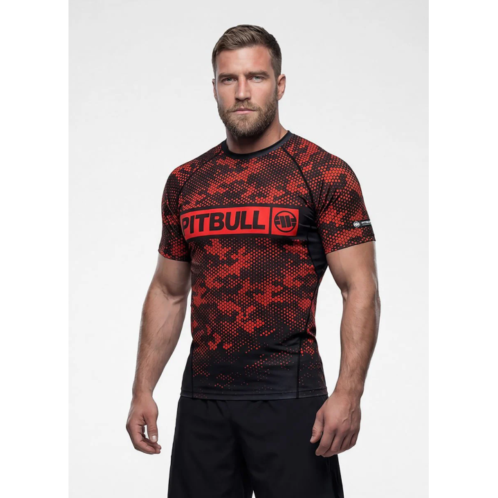Rashguard HEX CAMO HILLTOP RED  | F.H.JAREX-WRESTLING