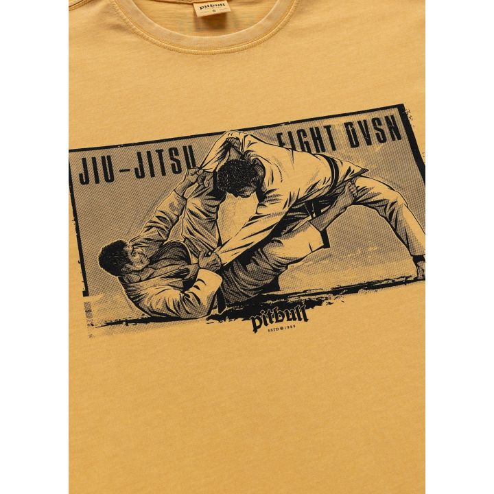 Koszulka Washed JIU-JITSU FIGHT DVSN PIT BULL | F.H.Jarex-Wrestling