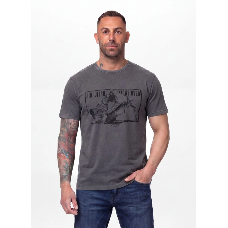 Koszulka Washed JIU-JITSU FIGHT DVSN PIT BULL | F.H.Jarex-Wrestling