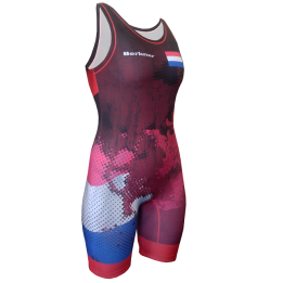 Kostium zapaśniczy -Berkner WOMEN  NETHERLANDS Berkner - 1 buty zapaśnicze ubrania kostiumy