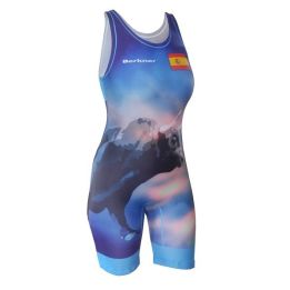 Wrestling singlets -Berkner WOMEN SPAIN Berkner - 1 buty zapaśnicze ubrania kostiumy
