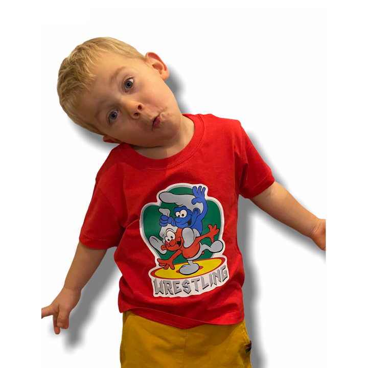 T-shirt Smerf Jarex-Wrestling - 1 buty zapaśnicze ubrania kostiumy