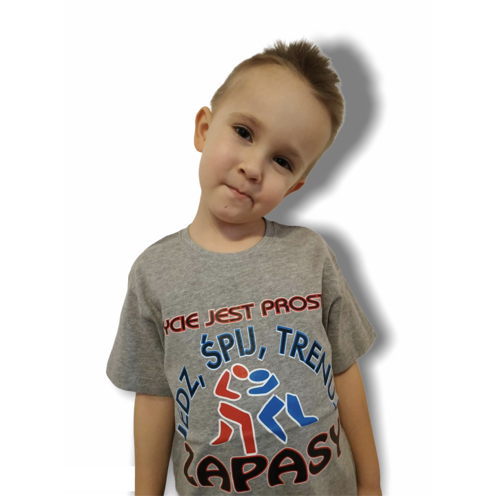 T-shirt Życie jest proste KIDS  - 1 buty zapaśnicze ubrania kostiumy