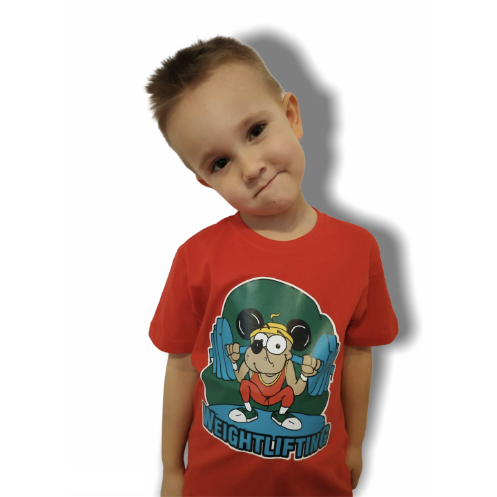 T-shirt Weightlifting KIDS I Jarex-Wrestling - 1 buty zapaśnicze ubrania kostiumy