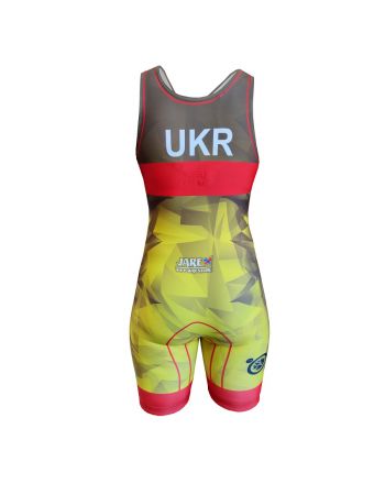 Kostium zapaśniczy -Berkner WOMEN UKRAINE Berkner - 2 buty zapaśnicze ubrania kostiumy